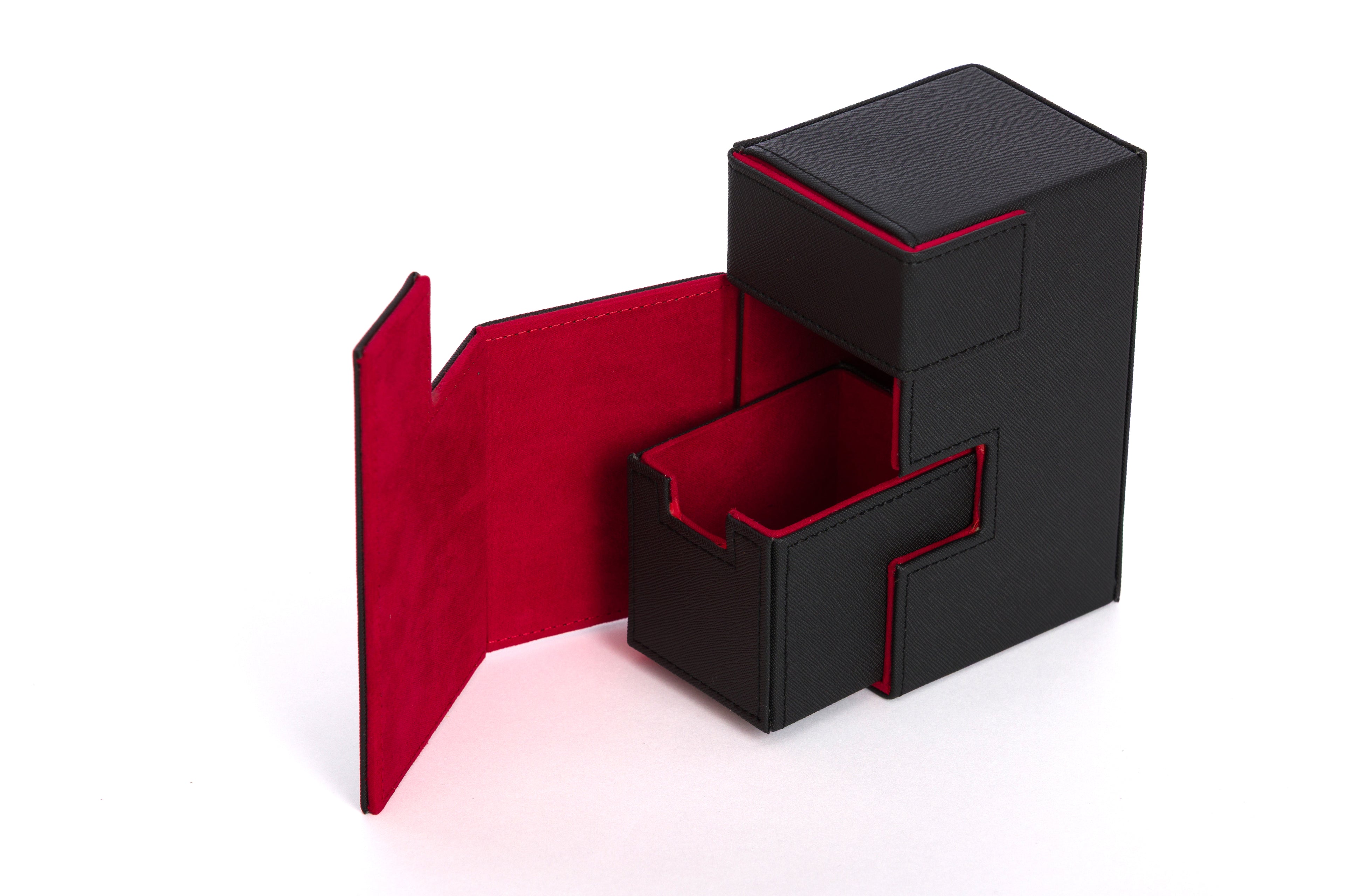 CardKnights Flip Tray Deck Box – Holds 80+ Cards