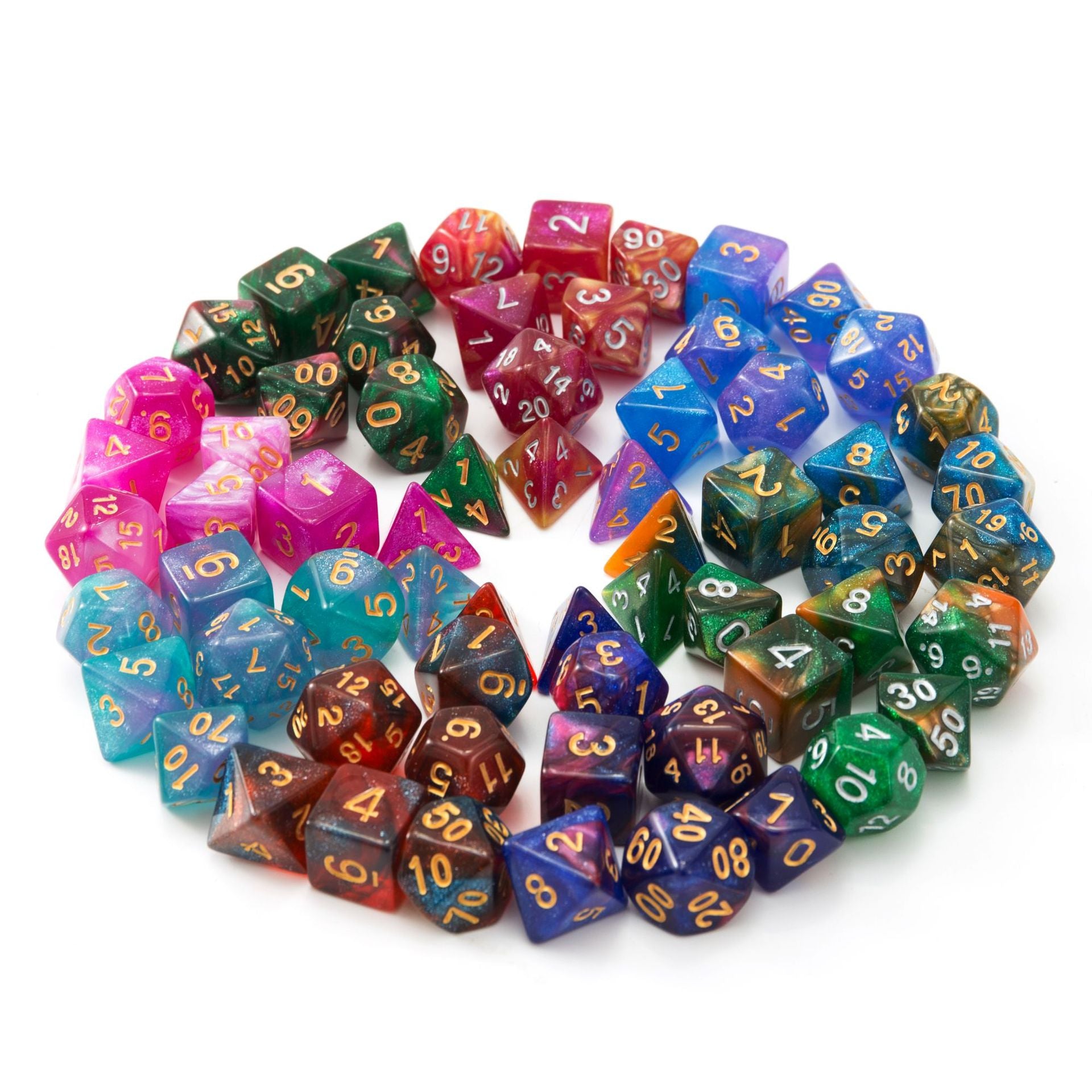 7-Die Polyhedral Dice Set – Dungeons & Dragons & Tabletop RPG