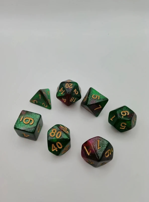 7-Die Polyhedral Dice Set – Dungeons & Dragons & Tabletop RPG