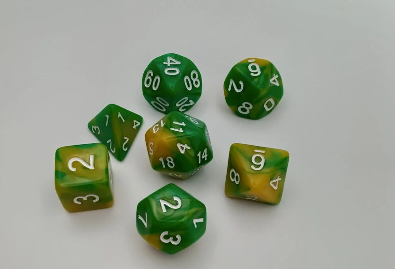 7-Die Polyhedral Dice Set – Dungeons & Dragons & Tabletop RPG