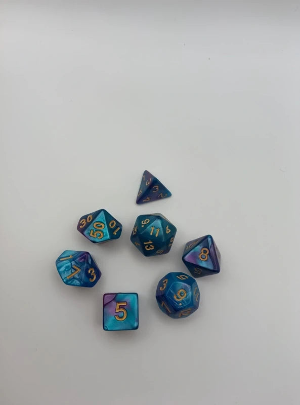 7-Die Polyhedral Dice Set – Dungeons & Dragons & Tabletop RPG